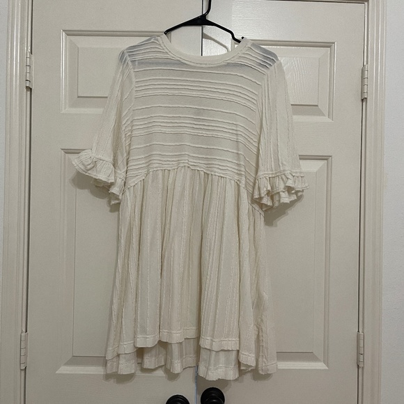 Free People Pleated Take A Spin Babydoll Tunic Dress Size Small New With Tags - Picture 5 of 14